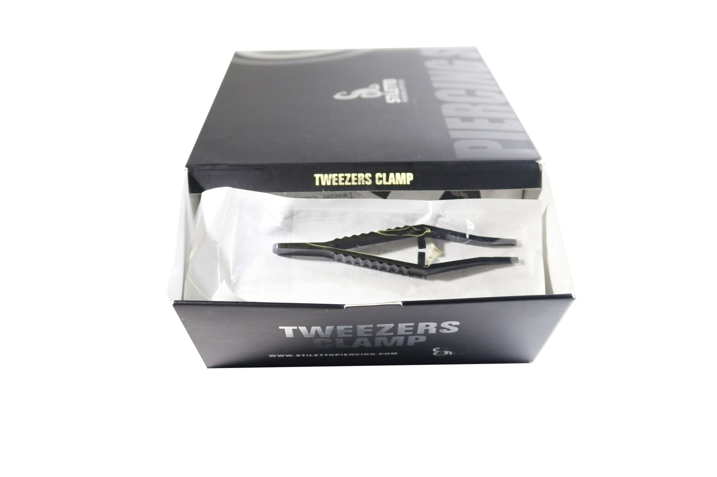 Stiletto Disposable Tweezer Clamp (box of 100)